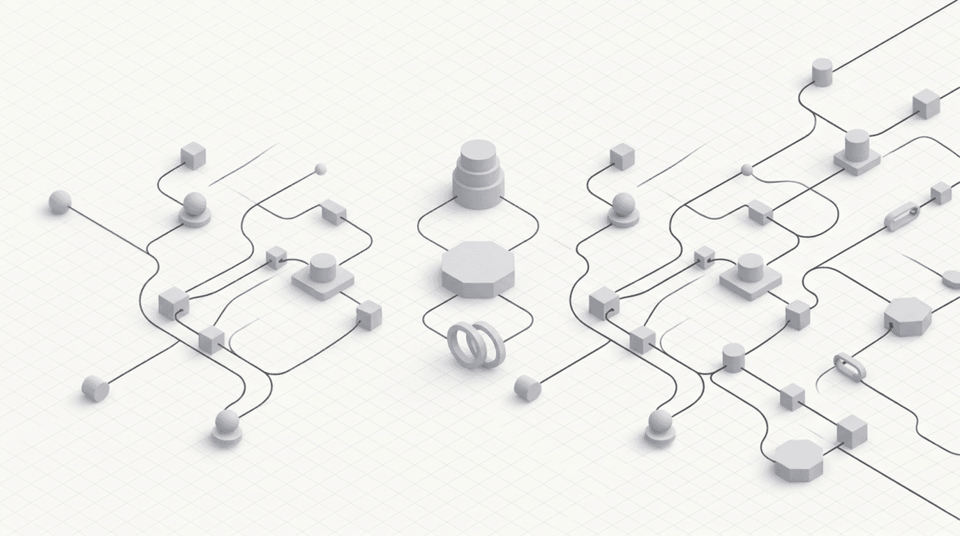 Abstract composition suggesting precision, structure, and trusted partnerships