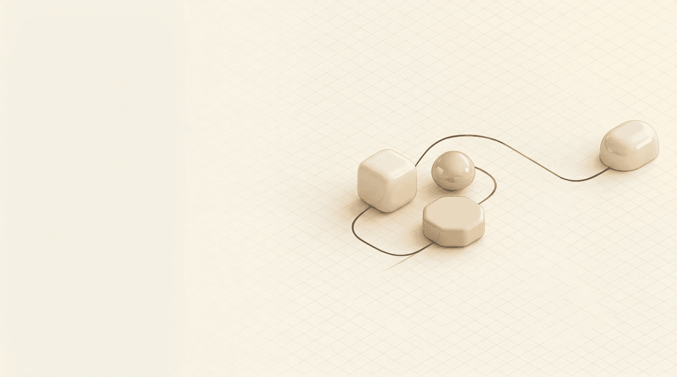 Soft abstract visual suggesting an open conversation and clear next steps